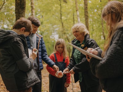 Kids on a Forest Ranger activity