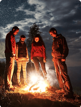 Campfire cooking at Thetford