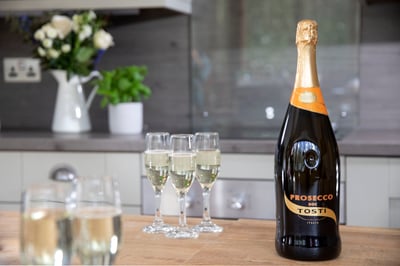 Bottle of Tosti Magnum Prosecco at Forest Holidays