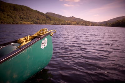 Canoeing activity at Strathyre, Forest Holidays
