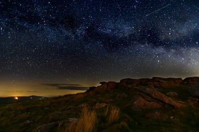 Dark skies over Brecon Beacons forest