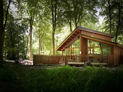 Hot tub cabins at Blackwood Forest, Forest Holidays