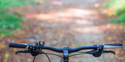 A bike on one of the longer cycle routes at Sherwood Forest, Forest Holidays