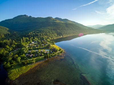 Drone view of Drone view of Ardgartan, Argyll 