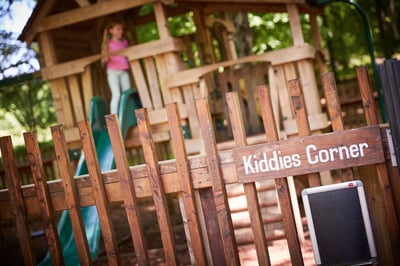 Play area at Forest Holidays Cropton, North Yorkshire