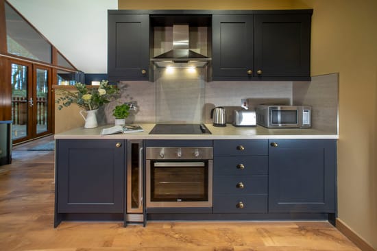 Kitchen in Golden Oak Hideaway at Delamere Forest