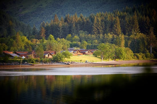 Exterior view of the Golden Oak at Ardgartan Argyll, Forest Holidays