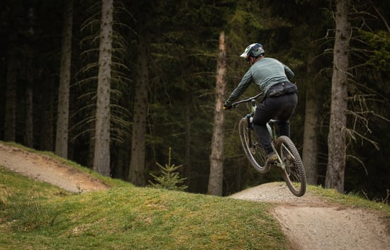 Mountain biker in Glentress Forest