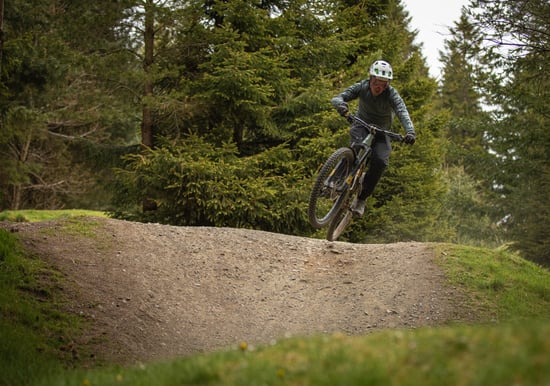 Mountain biker in Glentress Forest