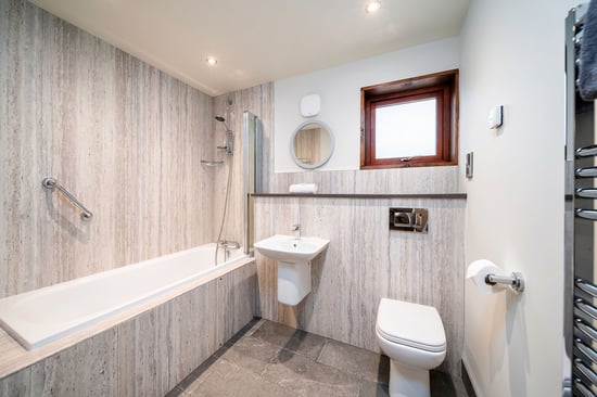 Silver Birch bathroom at Glentress Forest