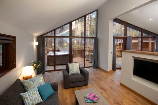 Lounge of Silver Birch, Delamere Forest
