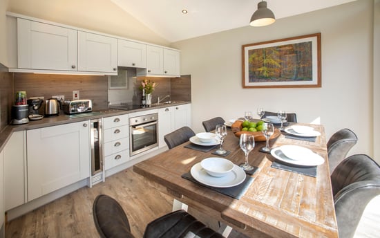 Kitchen of White Willow Premium, Delamere Forest