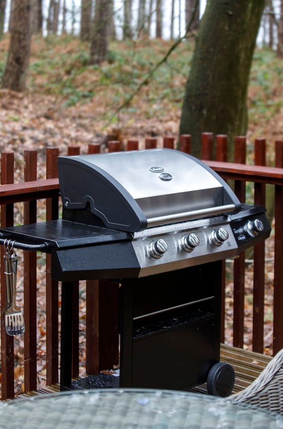 Gas barbecue at Forest Holidays