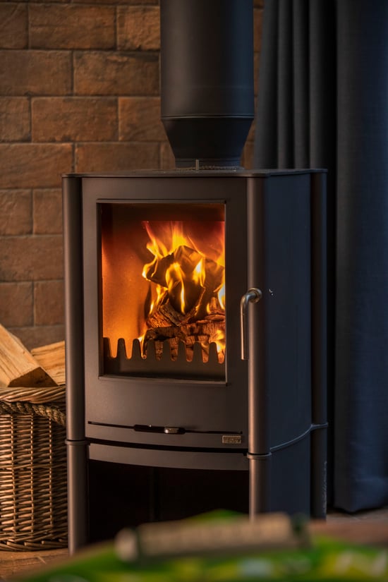 Golden Oak Hideaway log burner