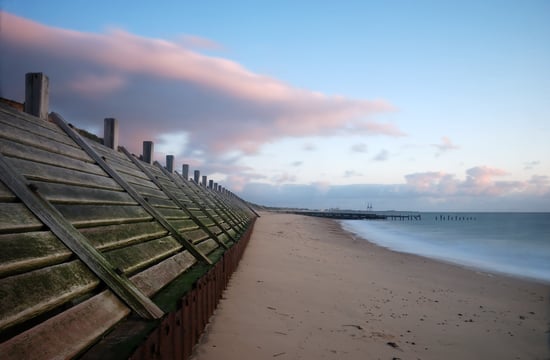 Sunset at Norfolk coast