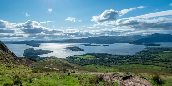 Hiking path at Loch Lomond