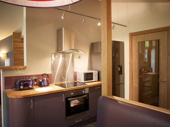 Golden Oak Hideaway kitchen at Beddgelert