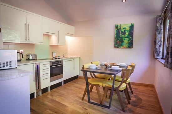 Golden Oak kitchen at Beddgelert, Forest Holidays