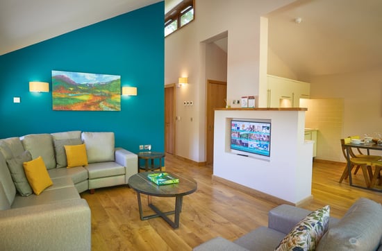 Golden Oak lounge at Beddgelert, Forest Holidays