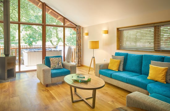Golden Oak lounge at Beddgelert, Forest Holidays