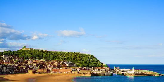 View of Scarborough in North Yorkshire