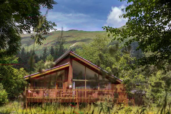 Argyll cabins in summer 