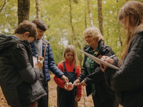 Kids on a Forest Ranger activity