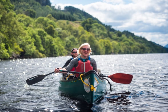 Canoeing on Loch Lomond
