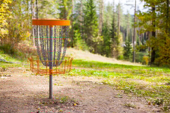 Disc golf activity baskets