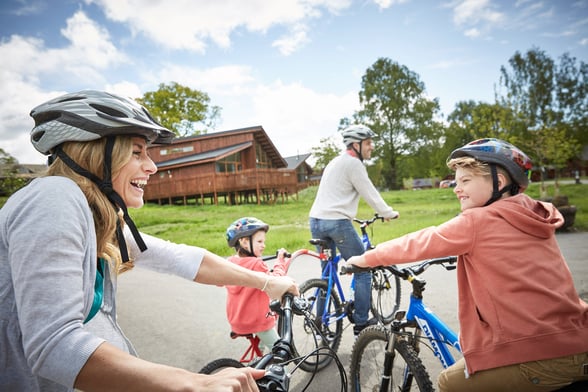 Family bike accessories at Forest Holidays