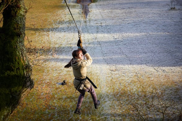 Zipwire at Forest Holidays