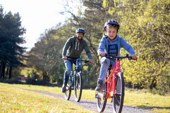 Children's bike hire at Forest Holidays