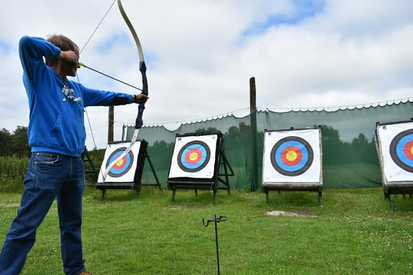 Archery activity at Forest Holidays