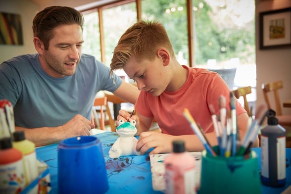 Foam Clay and Pottery Painting