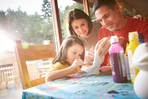 Foam Clay and Pottery Painting