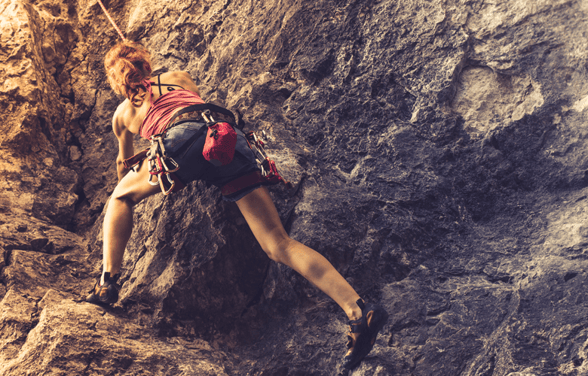 Rock climbing in Snowdonia