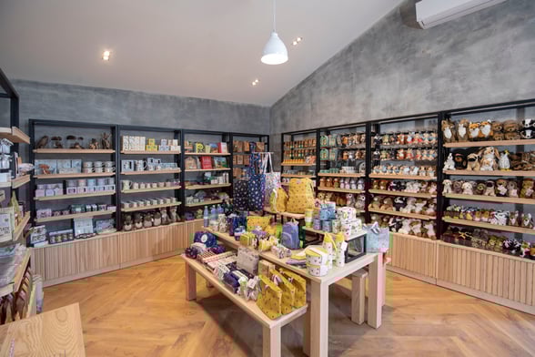 Forest Retreat shop at Delamere Forest, Forest Holidays