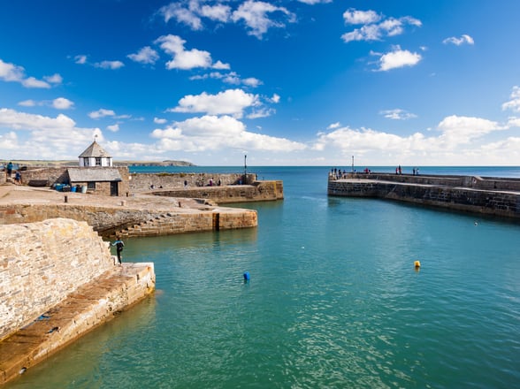 View of Charlestown near St Austell, Cornwall