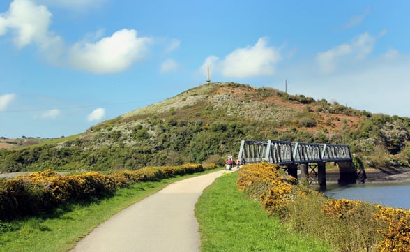 The camel walking trail in Cornwall