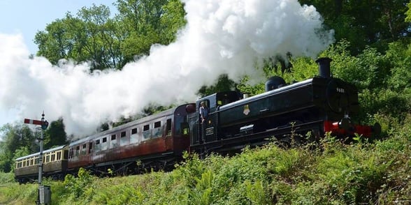 Steam rain in Gloucestershire