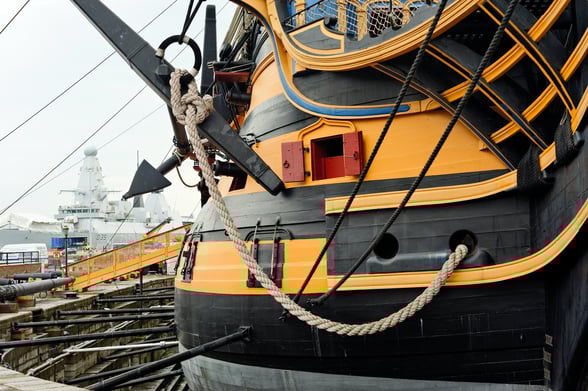 HMS Victory ship at Portsmouth Historic Dockyard