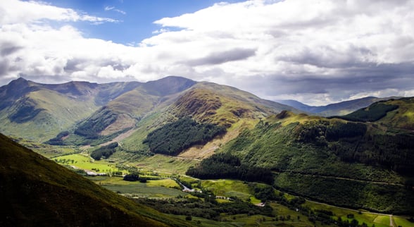 View of Ben Nevis in Scotland