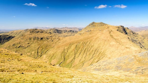 The mountain peaks of the Arrochar Alps