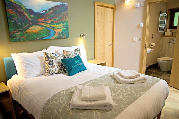 Silver Birch master bedroom at Beddgelert