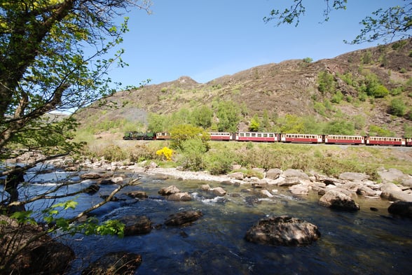 Welsh Highland Railway in Snowdonia