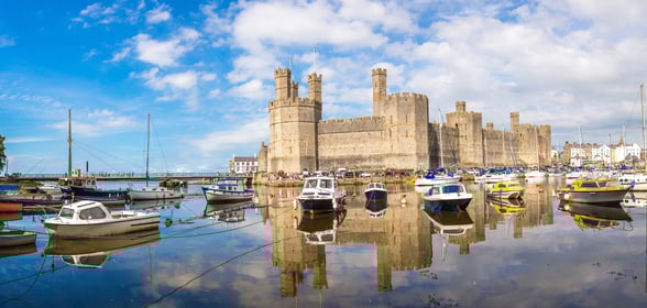 Caernarfon Castle in Wales