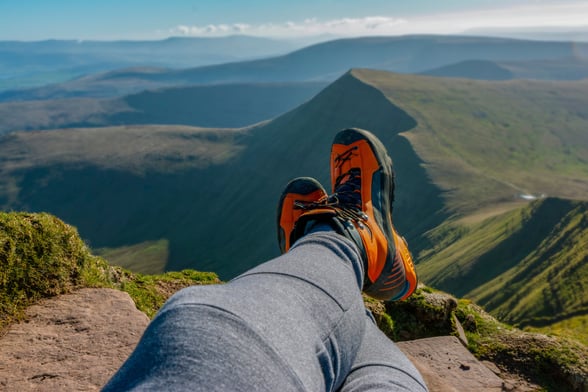 Hiker at Brecon Beacons