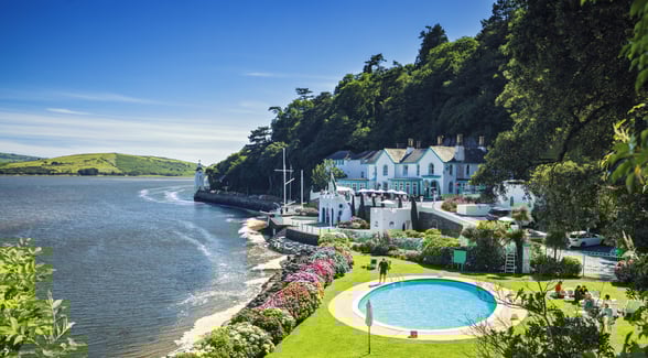 Coastal Village of Portmeirion in Wales