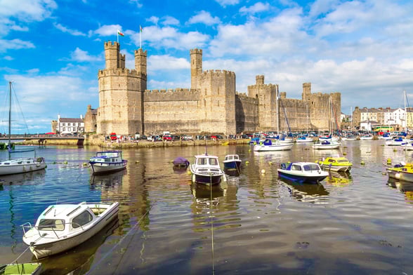 Caernarfon castle, Wales