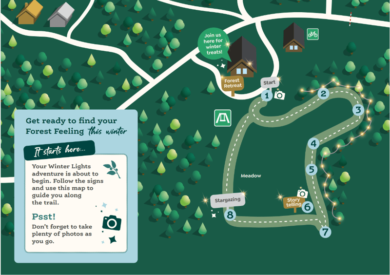 Blackwood Forest Winter Lights trail 2023